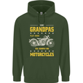 Some Grandpas Funny Biker Motorcycle Bike Mens 80% Cotton Hoodie Forest Green
