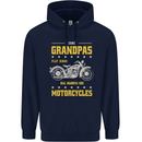 Some Grandpas Funny Biker Motorcycle Bike Mens 80% Cotton Hoodie Navy Blue
