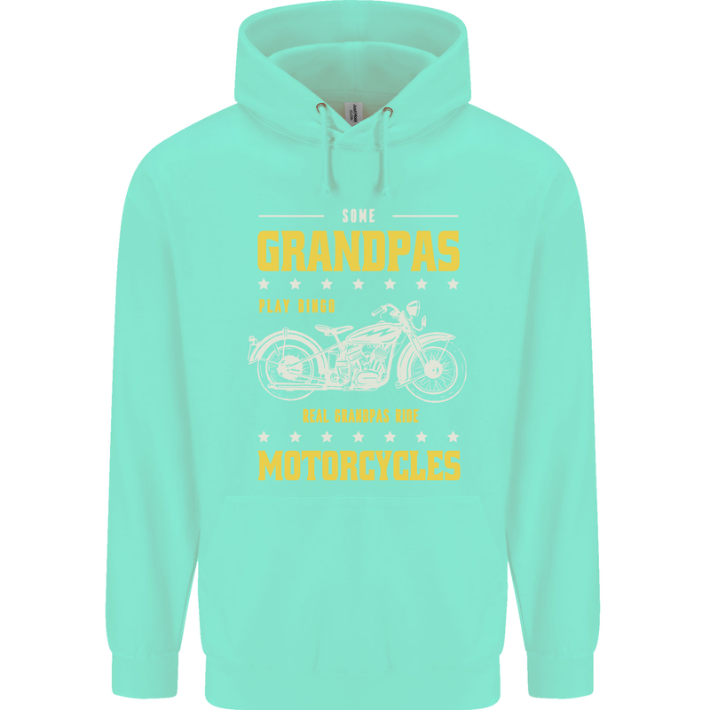 Some Grandpas Funny Biker Motorcycle Bike Mens 80% Cotton Hoodie Peppermint