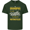 Some Grandpas Funny Biker Motorcycle Bike Mens Cotton T-Shirt Tee Top Forest Green