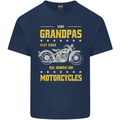 Some Grandpas Funny Biker Motorcycle Bike Mens Cotton T-Shirt Tee Top Navy Blue
