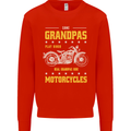 Some Grandpas Funny Biker Motorcycle Bike Mens Sweatshirt Jumper Bright Red