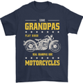 Some Grandpas Funny Biker Motorcycle Bike Mens T-Shirt 100% Cotton Navy Blue