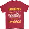 Some Grandpas Funny Biker Motorcycle Bike Mens T-Shirt 100% Cotton Red