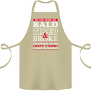 Son Made Me Bald Tired & Broke Father's Day Cotton Apron 100% Organic Khaki