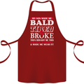 Son Made Me Bald Tired & Broke Father's Day Cotton Apron 100% Organic Maroon