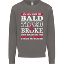 Son Made Me Bald Tired & Broke Father's Day Mens Sweatshirt Jumper Charcoal