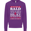 Son Made Me Bald Tired & Broke Father's Day Mens Sweatshirt Jumper Purple