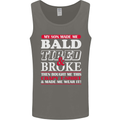 Son Made Me Bald Tired & Broke Father's Day Mens Vest Tank Top Charcoal