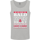 Son Made Me Bald Tired & Broke Father's Day Mens Vest Tank Top Sports Grey