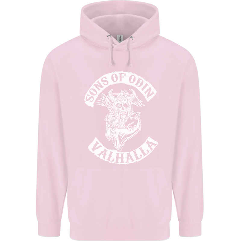 Son of Odin Valhalla Viking Norse Mythology Childrens Kids Hoodie Light Pink