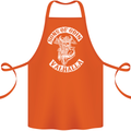 Son of Odin Valhalla Viking Norse Mythology Cotton Apron 100% Organic Orange