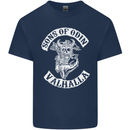 Son of Odin Valhalla Viking Norse Mythology Kids T-Shirt Childrens Navy Blue