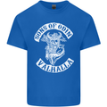 Son of Odin Valhalla Viking Norse Mythology Kids T-Shirt Childrens Royal Blue