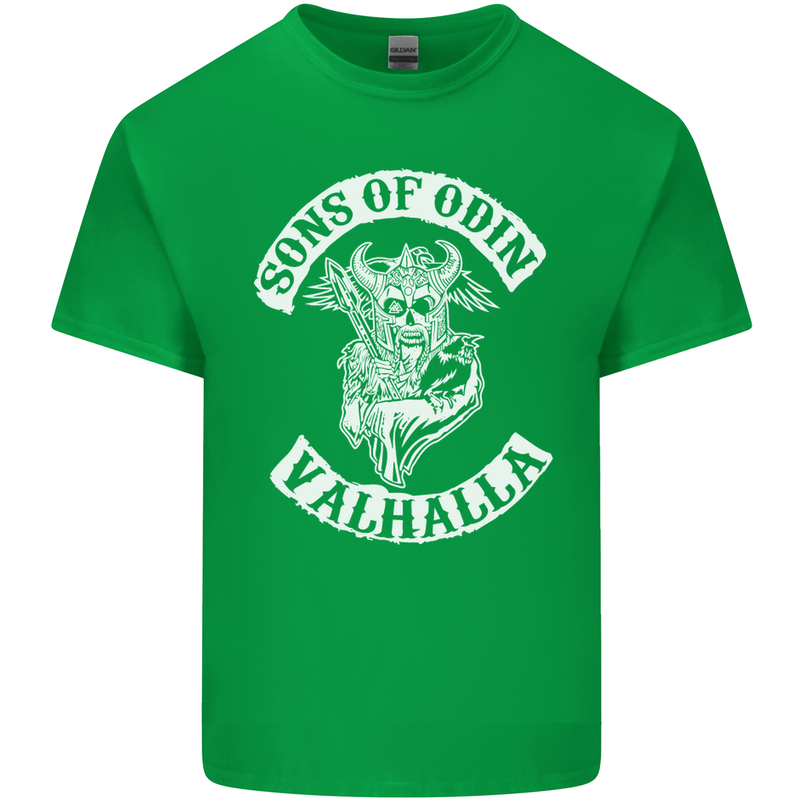 Son of Odin Valhalla Viking Norse Mythology Mens Cotton T-Shirt Tee Top Irish Green