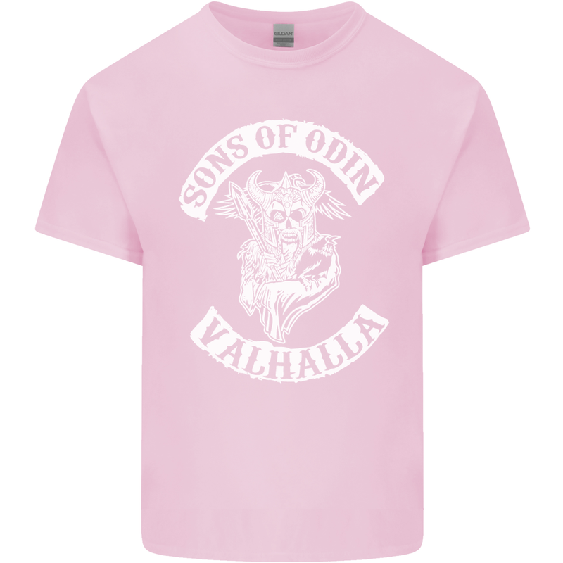 Son of Odin Valhalla Viking Norse Mythology Mens Cotton T-Shirt Tee Top Light Pink