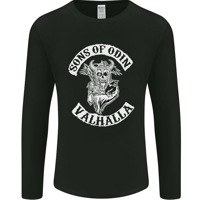 Son of Odin Valhalla Viking Norse Mythology Mens Long Sleeve T-Shirt Black