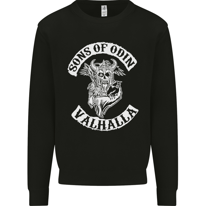 Son of Odin Valhalla Viking Norse Mythology Mens Sweatshirt Jumper Black