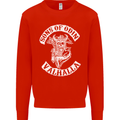 Son of Odin Valhalla Viking Norse Mythology Mens Sweatshirt Jumper Bright Red