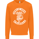 Son of Odin Valhalla Viking Norse Mythology Mens Sweatshirt Jumper Orange