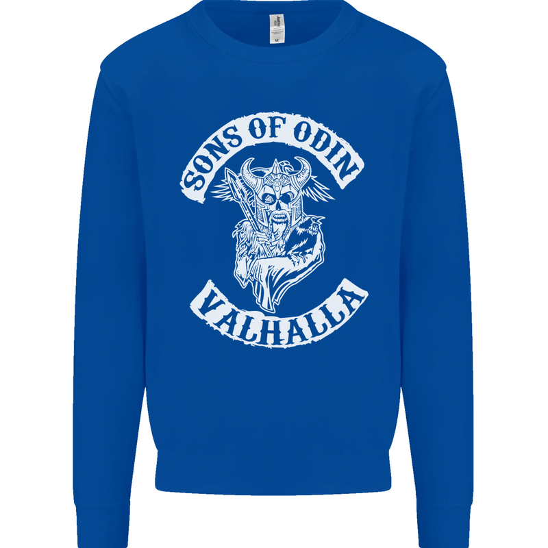 Son of Odin Valhalla Viking Norse Mythology Mens Sweatshirt Jumper Royal Blue