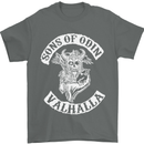 Son of Odin Valhalla Viking Norse Mythology Mens T-Shirt Cotton Gildan Charcoal