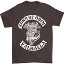 Son of Odin Valhalla Viking Norse Mythology Mens T-Shirt Cotton Gildan Dark Chocolate