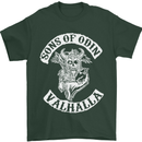Son of Odin Valhalla Viking Norse Mythology Mens T-Shirt Cotton Gildan Forest Green