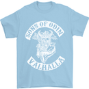 Son of Odin Valhalla Viking Norse Mythology Mens T-Shirt Cotton Gildan Light Blue