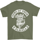 Son of Odin Valhalla Viking Norse Mythology Mens T-Shirt Cotton Gildan Military Green
