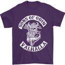 Son of Odin Valhalla Viking Norse Mythology Mens T-Shirt Cotton Gildan Purple