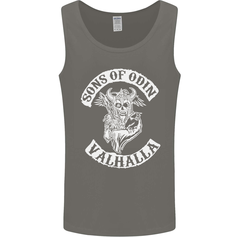 Son of Odin Valhalla Viking Norse Mythology Mens Vest Tank Top Charcoal