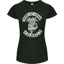 Son of Odin Valhalla Viking Norse Mythology Womens Petite Cut T-Shirt Black
