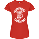 Son of Odin Valhalla Viking Norse Mythology Womens Petite Cut T-Shirt Red