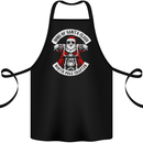 Sons of Santa Biker Motorcycle Christmas Cotton Apron 100% Organic Black