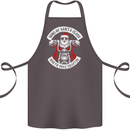 Sons of Santa Biker Motorcycle Christmas Cotton Apron 100% Organic Dark Grey
