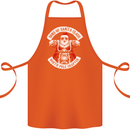 Sons of Santa Biker Motorcycle Christmas Cotton Apron 100% Organic Orange