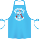 Sons of Santa Biker Motorcycle Christmas Cotton Apron 100% Organic Turquoise