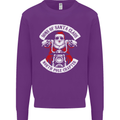 Sons of Santa Biker Motorcycle Christmas Kids Sweatshirt Jumper Purple