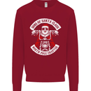 Sons of Santa Biker Motorcycle Christmas Kids Sweatshirt Jumper Red
