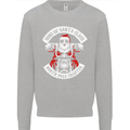 Sons of Santa Biker Motorcycle Christmas Kids Sweatshirt Jumper Sports Grey