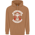 Sons of Santa Biker Motorcycle Christmas Mens 80% Cotton Hoodie Caramel Latte