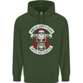Sons of Santa Biker Motorcycle Christmas Mens 80% Cotton Hoodie Forest Green