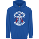 Sons of Santa Biker Motorcycle Christmas Mens 80% Cotton Hoodie Royal Blue
