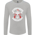 Sons of Santa Biker Motorcycle Christmas Mens Long Sleeve T-Shirt Sports Grey