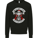 Sons of Santa Biker Motorcycle Christmas Mens Sweatshirt Jumper Black
