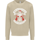 Sons of Santa Biker Motorcycle Christmas Mens Sweatshirt Jumper Sand