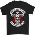 Sons of Santa Biker Motorcycle Christmas Mens T-Shirt Cotton Gildan Black