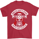 Sons of Santa Biker Motorcycle Christmas Mens T-Shirt Cotton Gildan Red