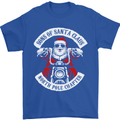 Sons of Santa Biker Motorcycle Christmas Mens T-Shirt Cotton Gildan Royal Blue